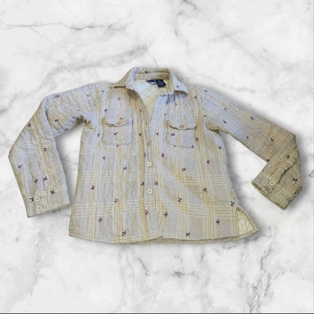 Roxy Quilted Button Down Flannel